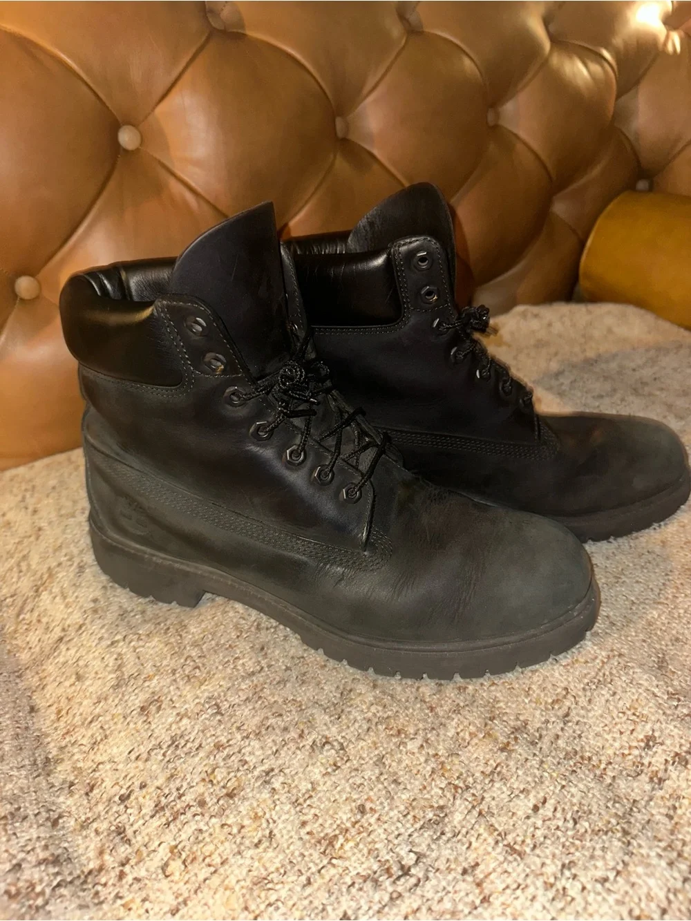 Classic Vintage Black Timberland Men’s Boots